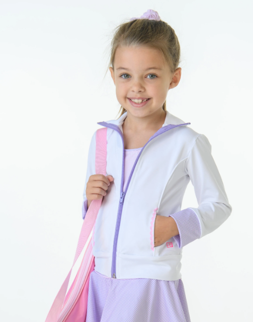 Juliet Jacket | White w/Lavender MG