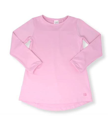 Lindsay Long Sleeve T | Pink w/Blue