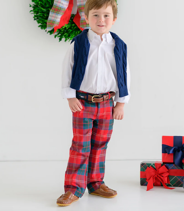 Prep School Pants | Middleton Place Plaid w/Grier Green Stork