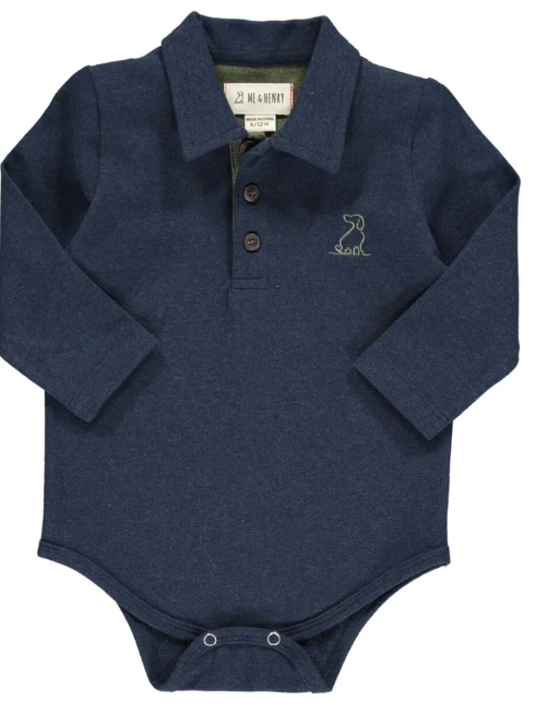 Seymour Polo Onesie | Navy