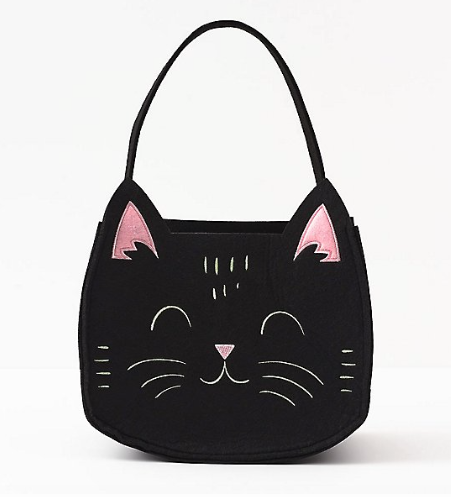 Felt Black Cat Trick or Treat Bag