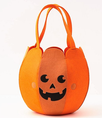 Felt Happy Pumpkin Trick or Treat Bag