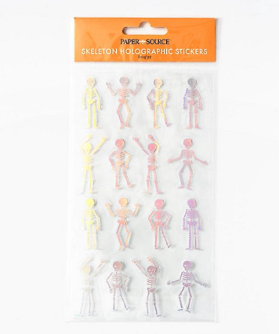 Dancing Skeleton Holographic Stickers