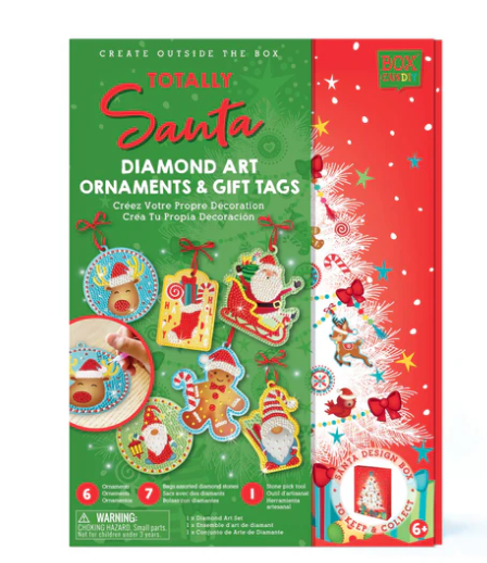 Totally Santa Diamond Art Ornaments & Gift Tags