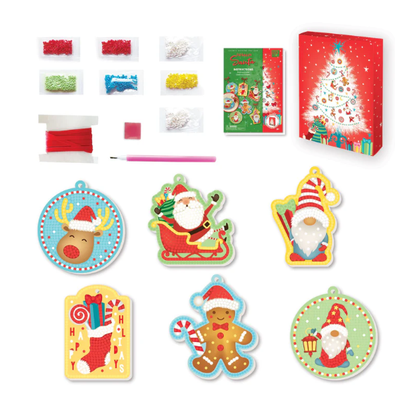Totally Santa Diamond Art Ornaments & Gift Tags