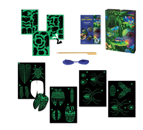 Totally Creepy Crawly 3D Scratch Art Set