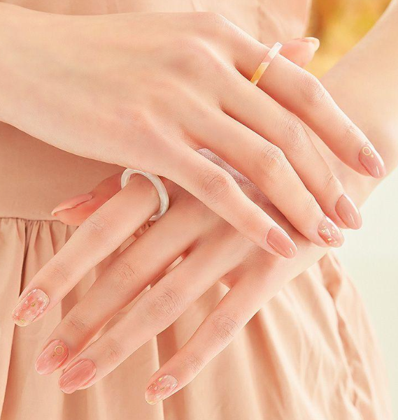 Gel Nail Wraps | Pink Balayage