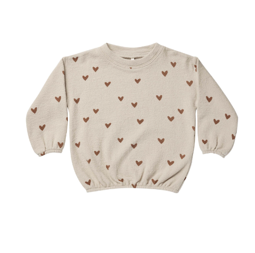 Slouchy Pullover | Hearts
