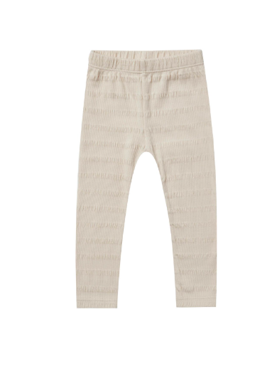 Cinched Ribbed Legging | Natural