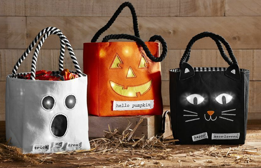 Pumpkin Light Up Candy Bag