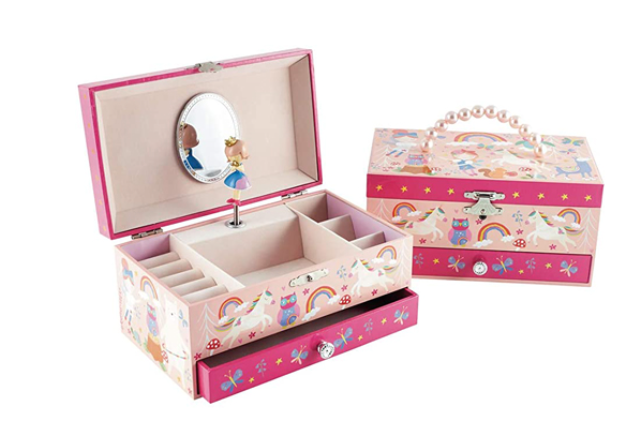 Rainbow Woodland Jewelry Box