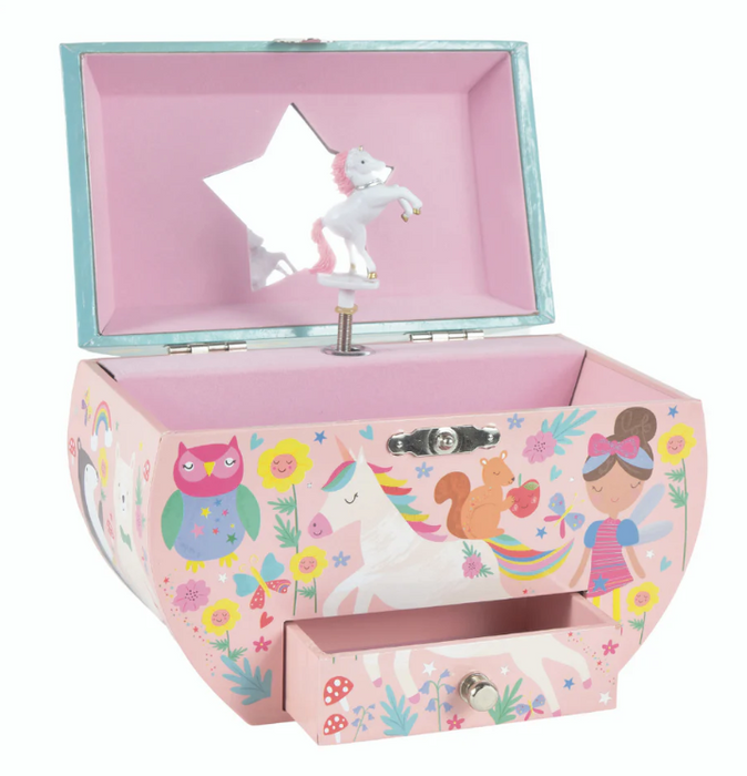 Rainbow Fairy Oval Jewelry Box
