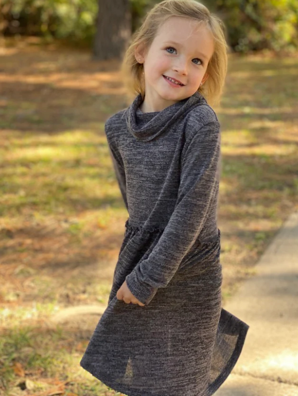 Sabina Dress | Charcoal