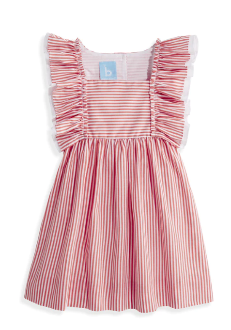 June Dress | Red/White Stripe