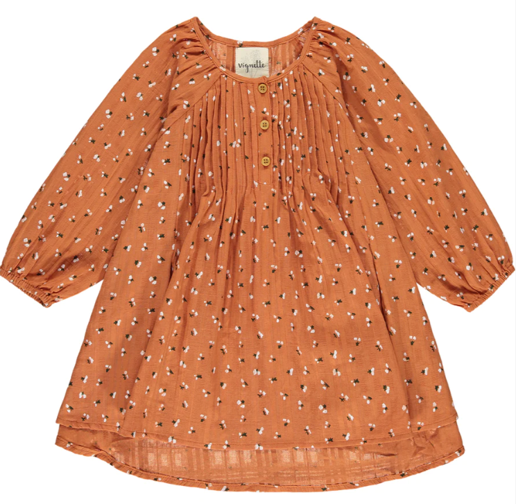 Alecia Dress | Pumpkin Flower