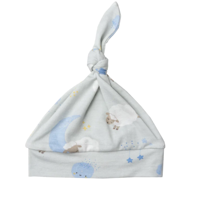 Bamboo Knotted Hat | Baby Sheep Blue