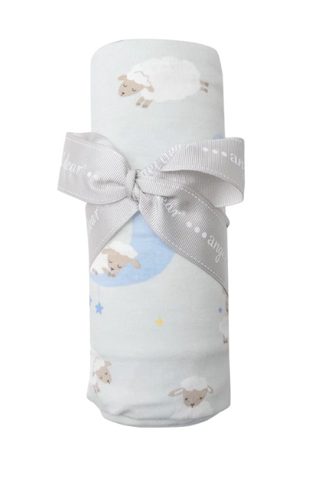 Bamboo Swaddle | Baby Sheep Blue