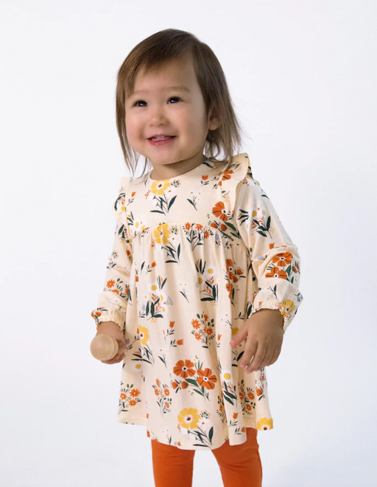 Bamboo Ruffle Dress and Legging | Garden Floral