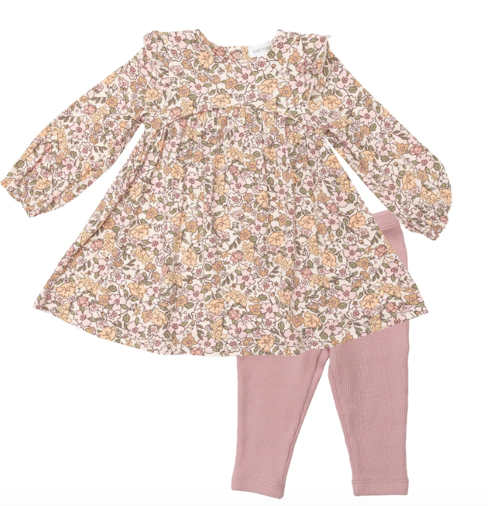 Bamboo Ruffle Dress and Legging | Good Day