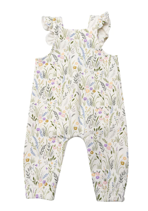 Organic Cotton Ruffle Overall | Riverbank Floral