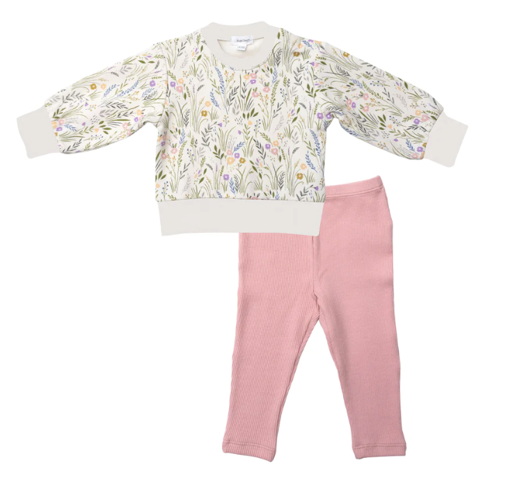 Organic Cotton Sweatshirt and Legging | Riverbank Floral