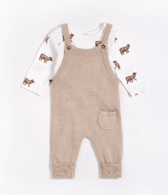 Cub Print on Overall Set | Sand