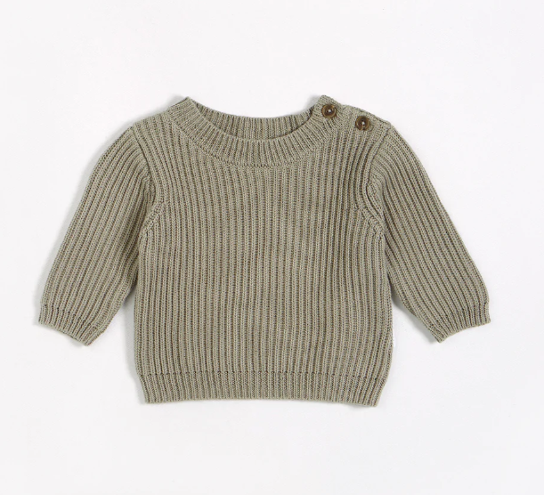 Mock Neck Sweater | Sage
