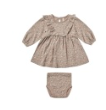 Long Sleeve Ruffle V Dress | Truffle Floral