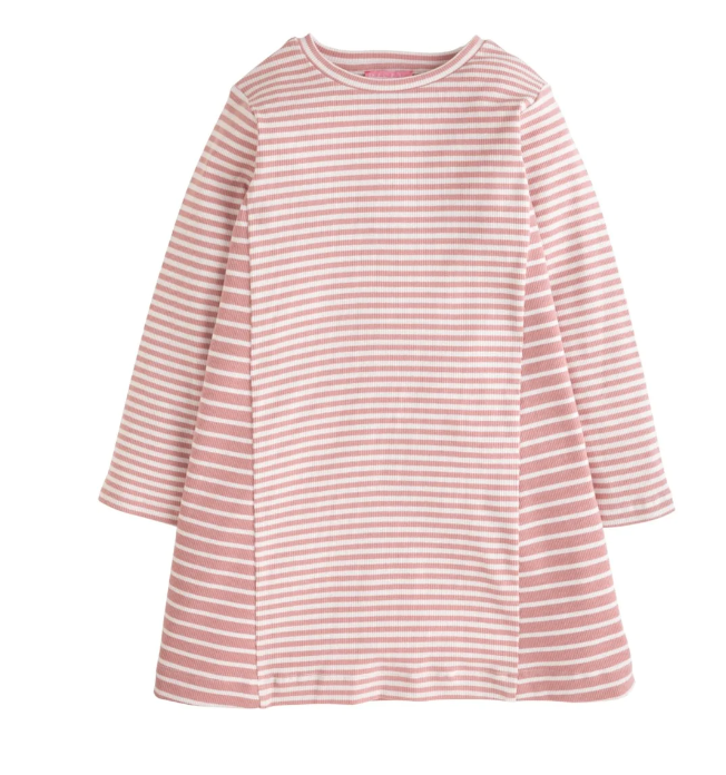 Mixed Stripe Dress | Rose