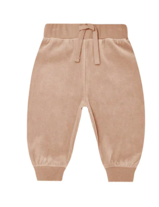 Velour Relaxed Sweatpant | Blush