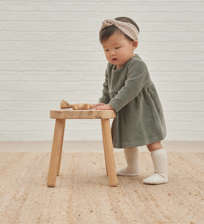 Velour Long Sleeve Dress | Dusk
