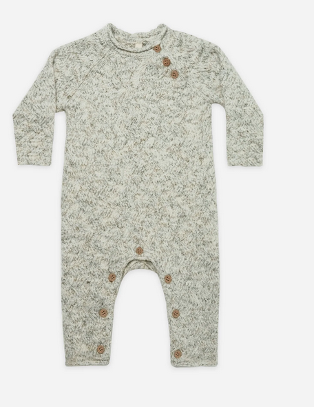 Cozy Heathered Knit Jumpsuit | Fern