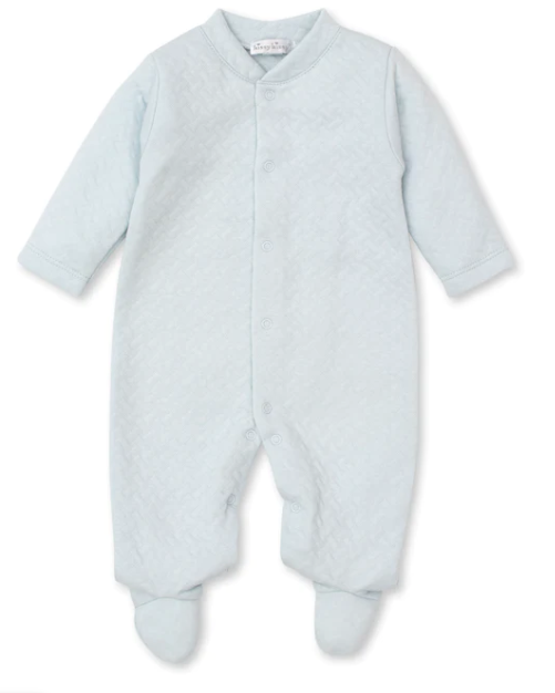 Classic Jacquard Footie | Blue