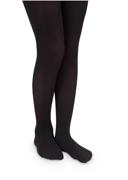 Jefferies Socks Pima Cotton Black Tights 1 Pair (1505)