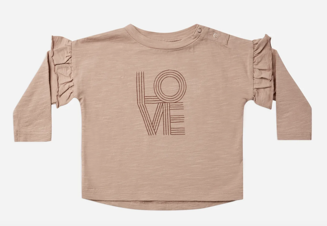Ruffle Long Sleeve Tee | Love