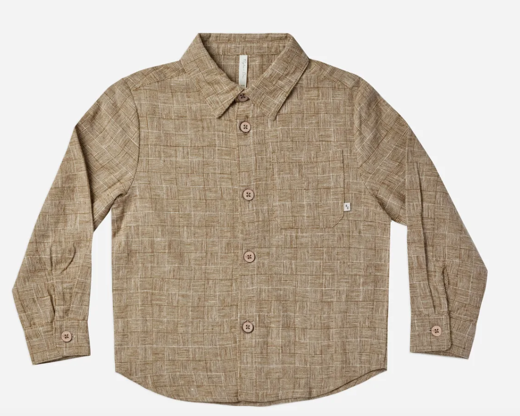Long Sleeve Collared Shirt | Check