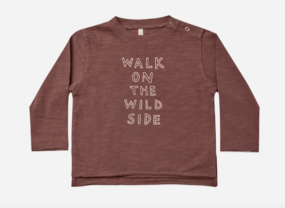 Raw Edge Long Sleeve T-Shirt | Wild