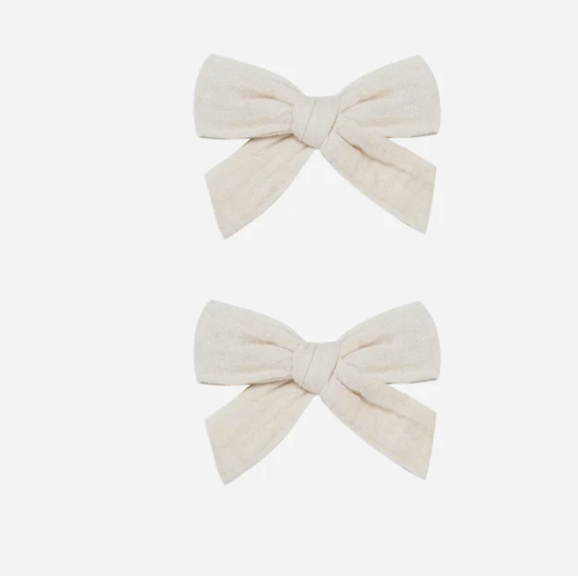 Bow with Clip Set | Ivory
