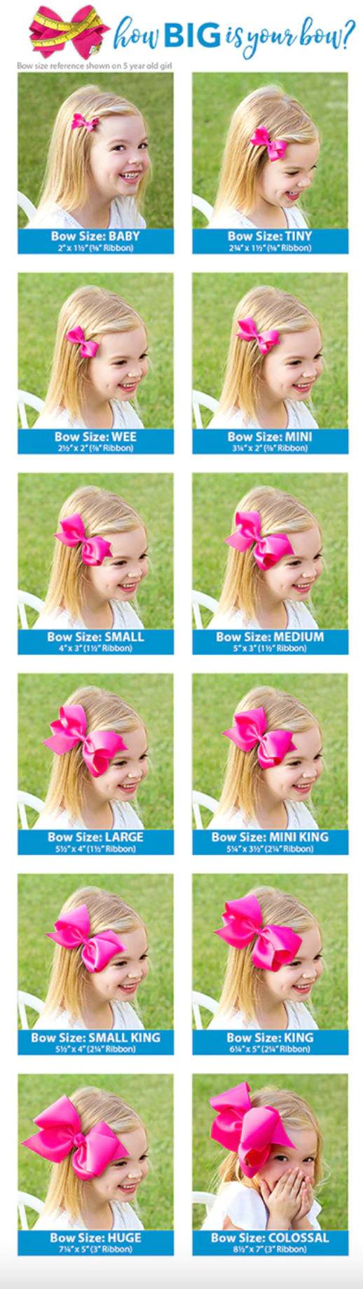 Mini Scalloped Edge Grosgrain Bow | Red