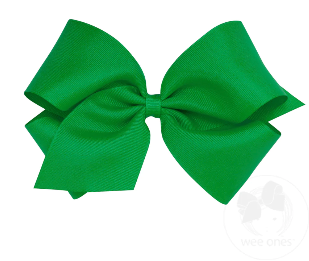 King Grosgrain Hair Bow | Green