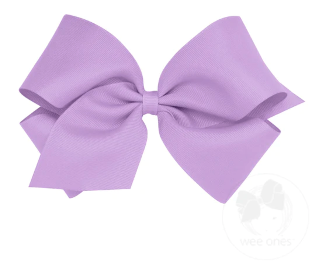 King Grosgrain Hair Bow | Light Orchid