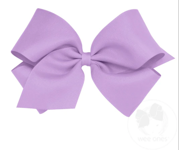 King Grosgrain Hair Bow | Light Orchid