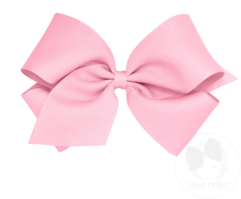 King Grosgrain Hair Bow | Pearl