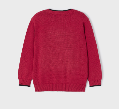 Round Collar Sweater  | Goji Berry | 311