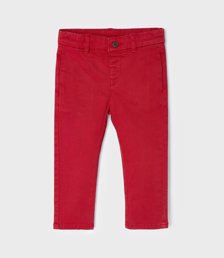 Baby Boy Slim Fit Chino | Red | 521