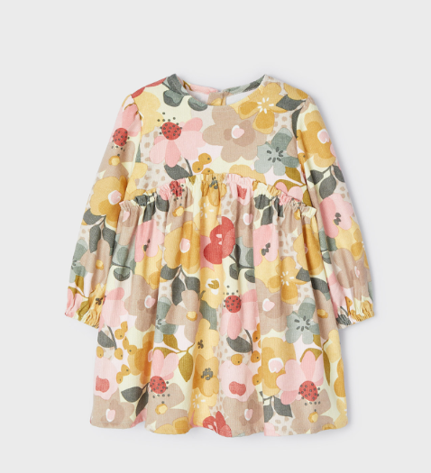 Printed Corduroy Dress | 4963