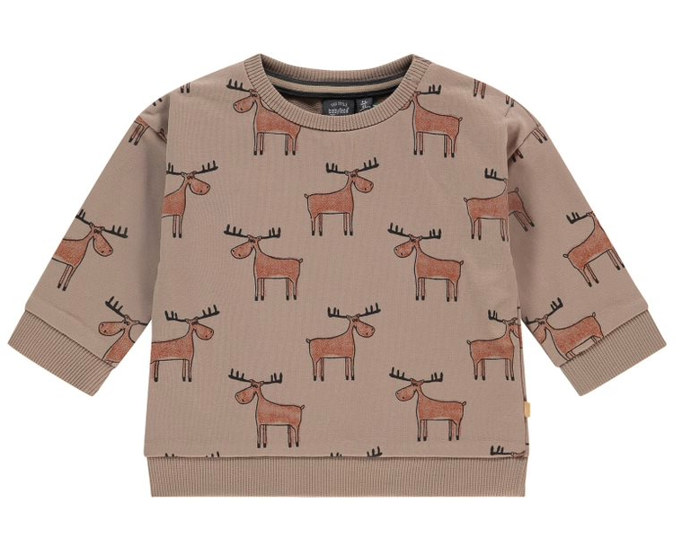 Baby Boy Sweatshirt | Taupe Moose