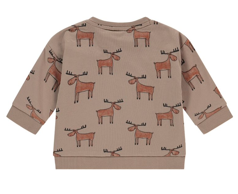 Baby Boy Sweatshirt | Taupe Moose