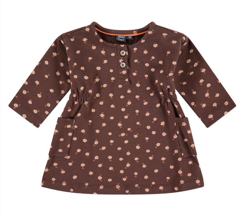 Baby Girl Long Sleeve TShirt | Brown Floral