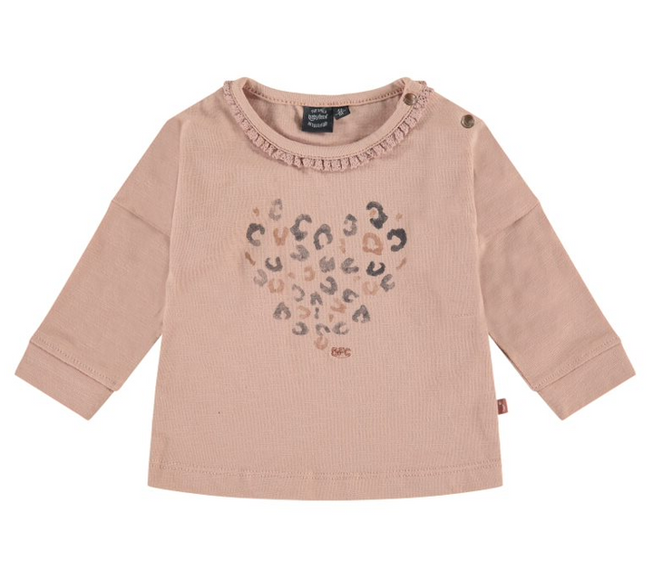Baby Girl Long Sleeve TShirt | Faded Salmon